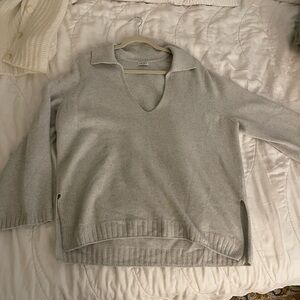 BNWOT LeSet Lambswool & Cashmere Polo Sweater
